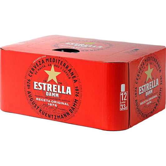 Estrella Damm 12x0,33 L Packung