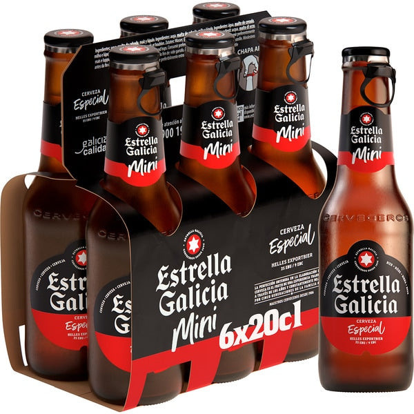 Estrella de Galicia 6x20cl Pack Botellines