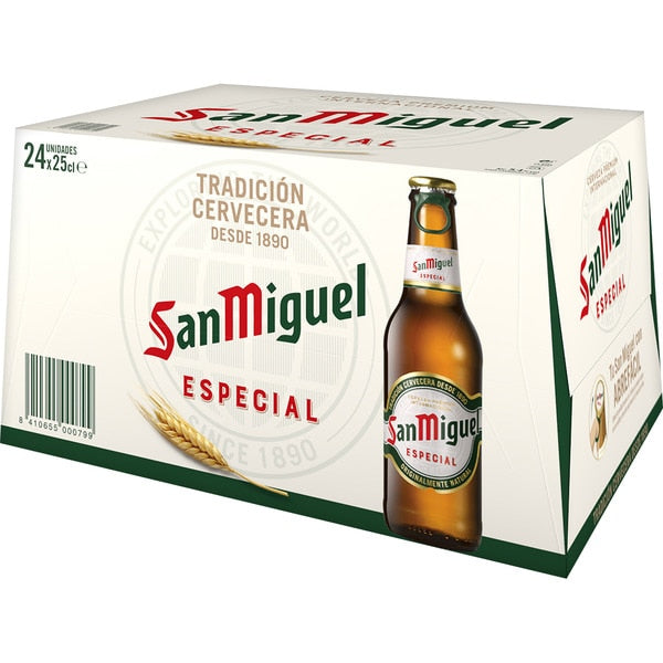 Cerveza San Miguel 24x25cl Pack de Botellas