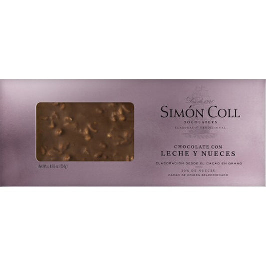 Turron Simon Coll Chocolate Nuez 250g