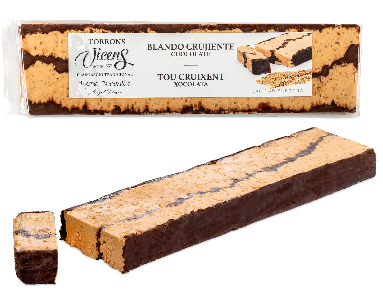 Turrón Vicens Blando Chocolate 300g