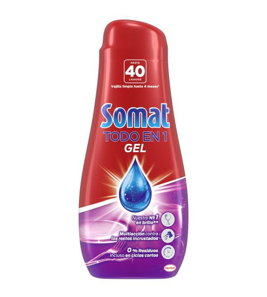 Zitronen-Aroma-Gel, Spülmaschine, All-in-1, Somat, 40 Dosen