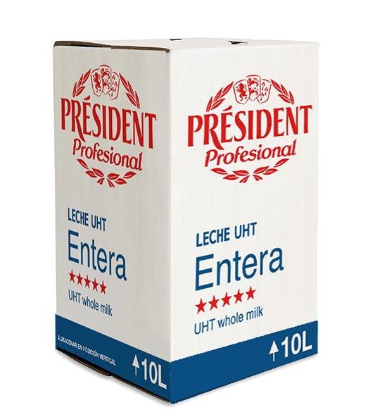 Leche President Profesional Bag in Box 10L (Heladerias)