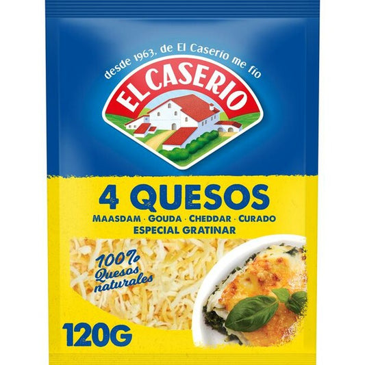 Queso rallado 4 Quesos El Caserio 120g