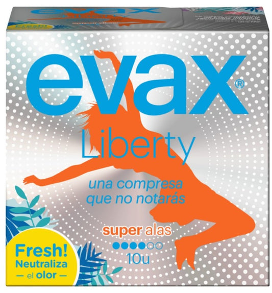 Evax Liberty Super compresa con alas normal 10 un