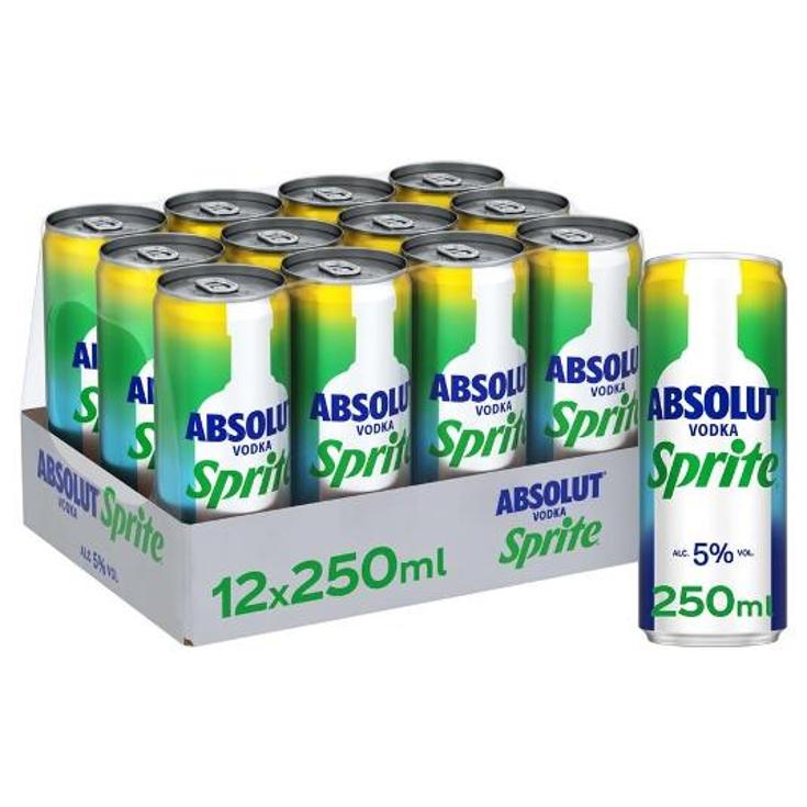 Absolut con Sprite Pack Lata 12x25cl