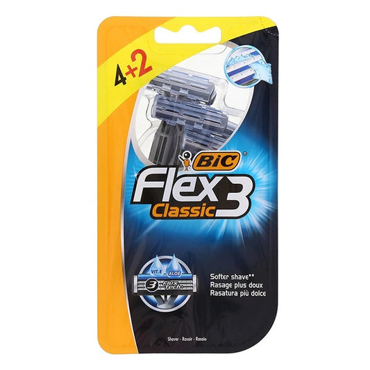 Maquinilla De Afeitar Bic Flex 3 bolsa 4+2 u