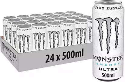 Monster Ultra White Sugar Free Energy Drink 24x50cl