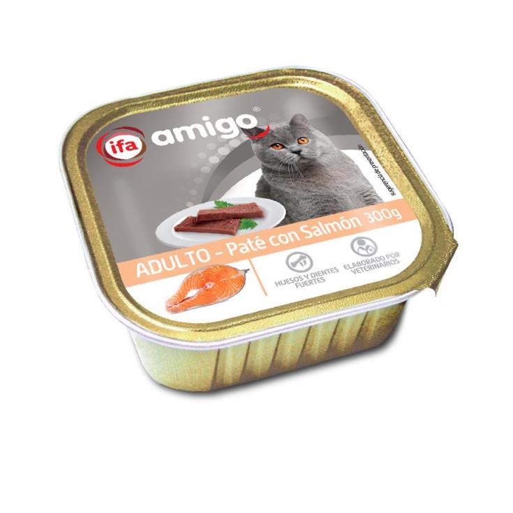 Cat food salmon pate Ifa tub 300 gr