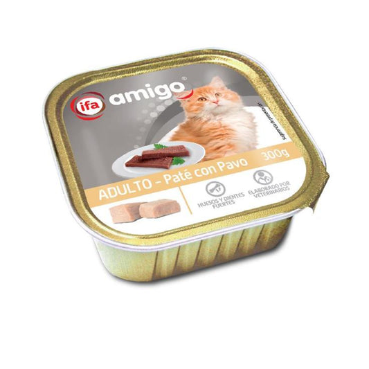 Comida gato pavo pate Ifa tarrina 300 gr