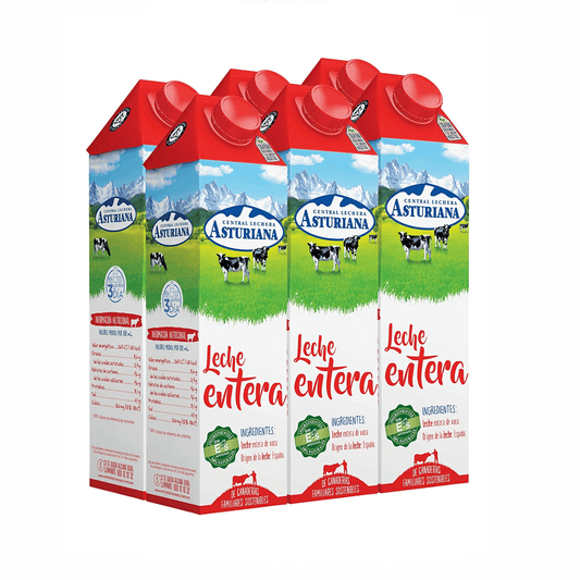 Vollmilch aus Asturien 6x1 L Packung