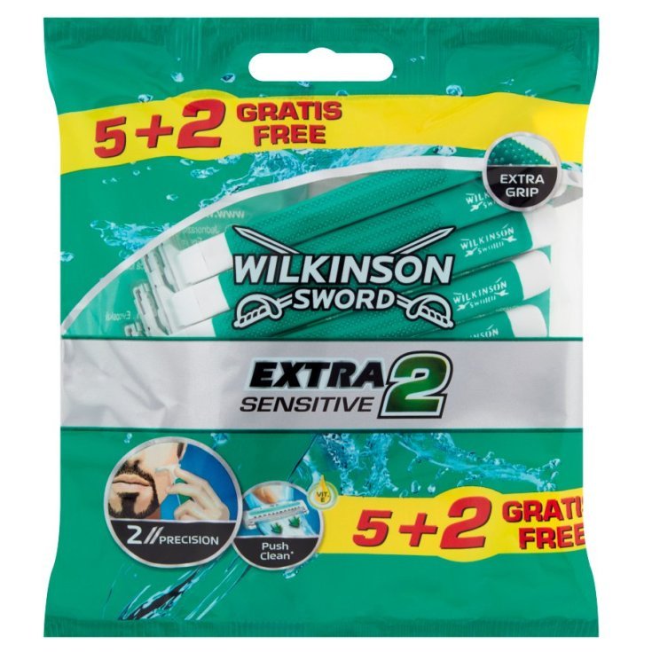 Wilkinson extra 2 sensitive disposable razor 5+2