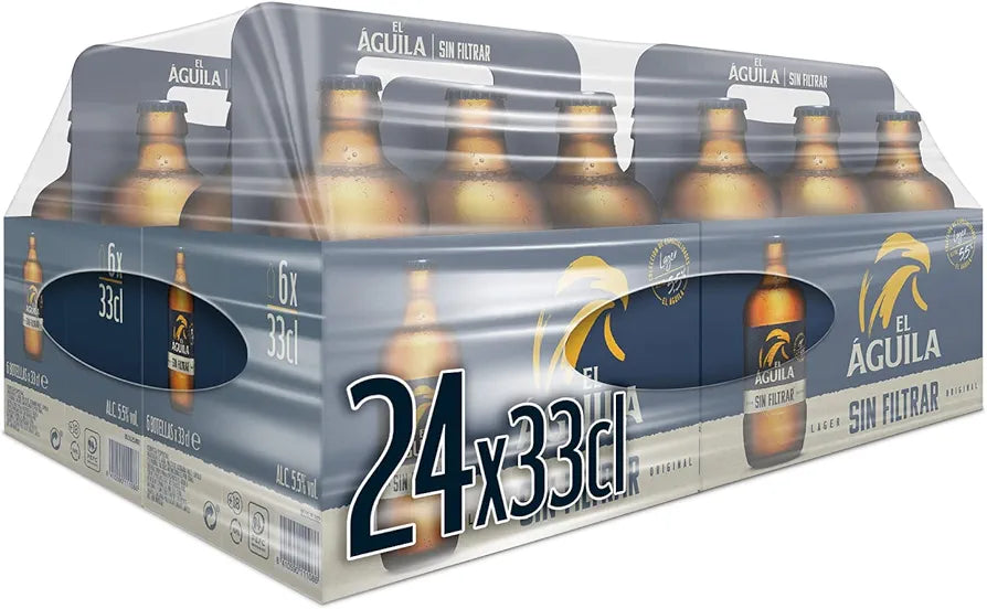 Aguila Bier ungefiltert, Packung 24x33cl 