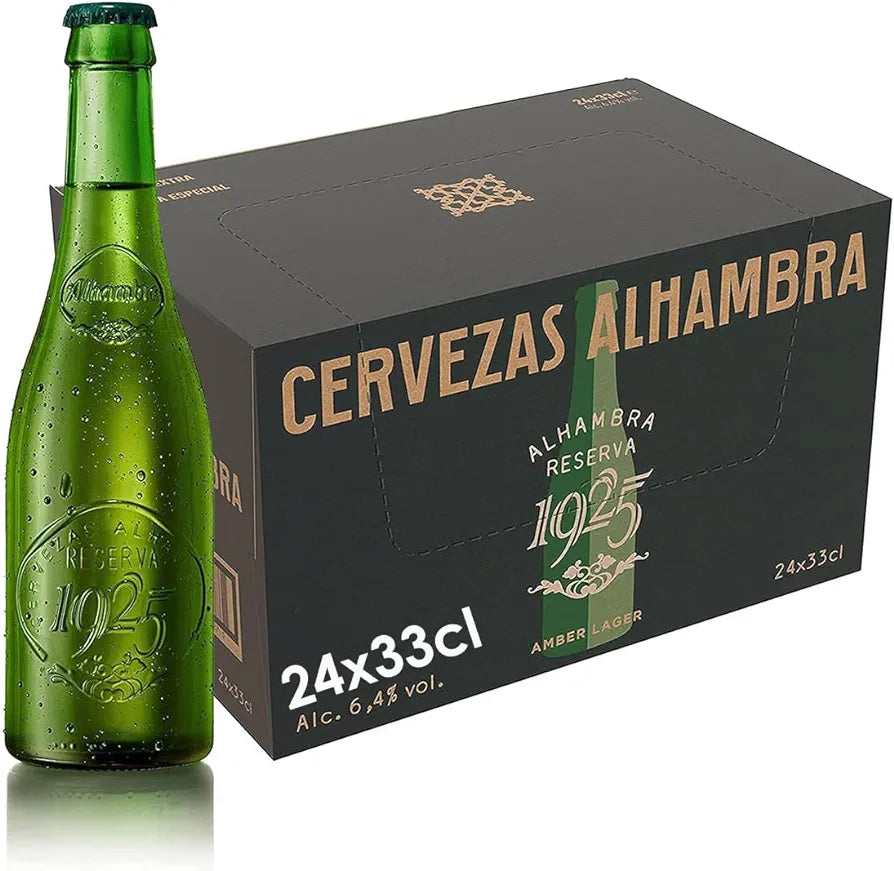 Cerveza Alhambra Reserva 1925 Pack 24 Botellas x 33 cl (muy recomendada)