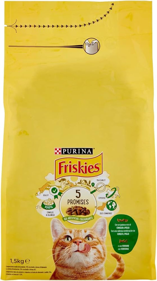 Purina Friskies Hühnerfutter für ausgewachsene Katzen 1,5 kg