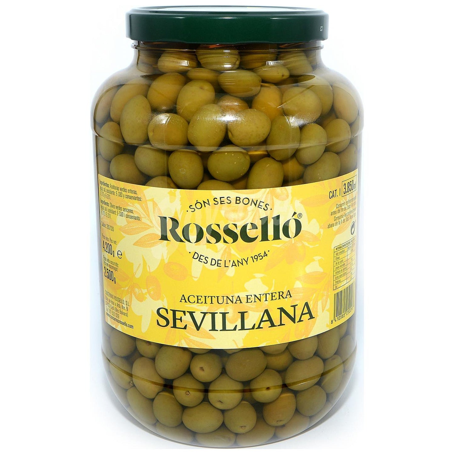 Rossello Sevillanas Olives 600g