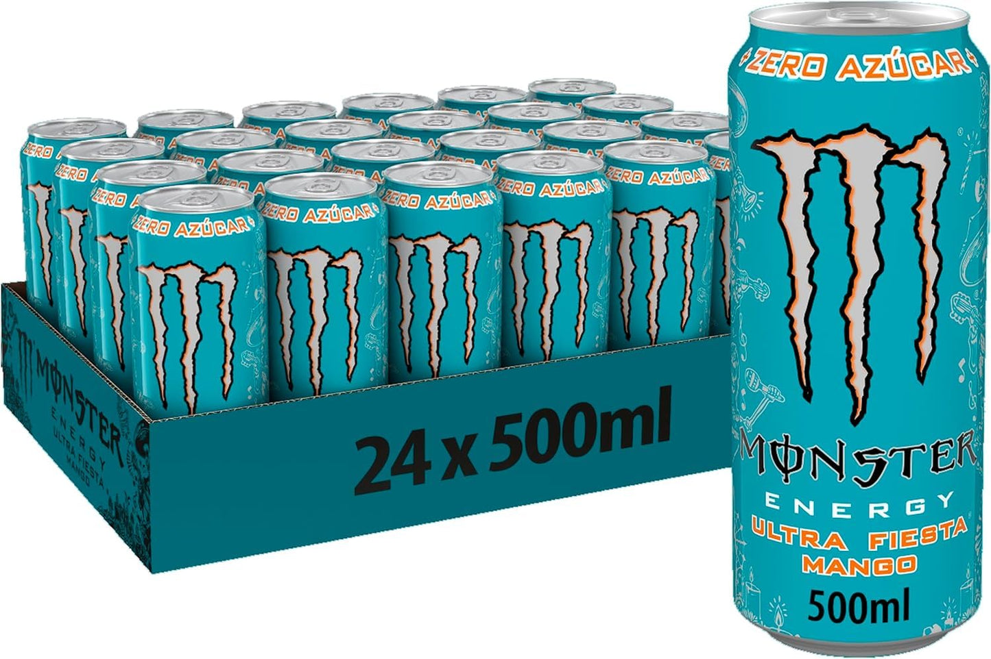 Monster Ultra Fiesta Sugar Free Energy Drink 24x50cl