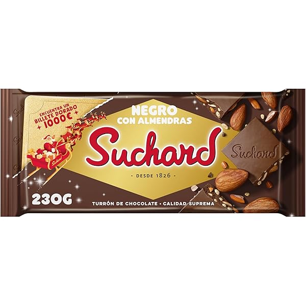 Turrón Suchard Negro Tableta 230g