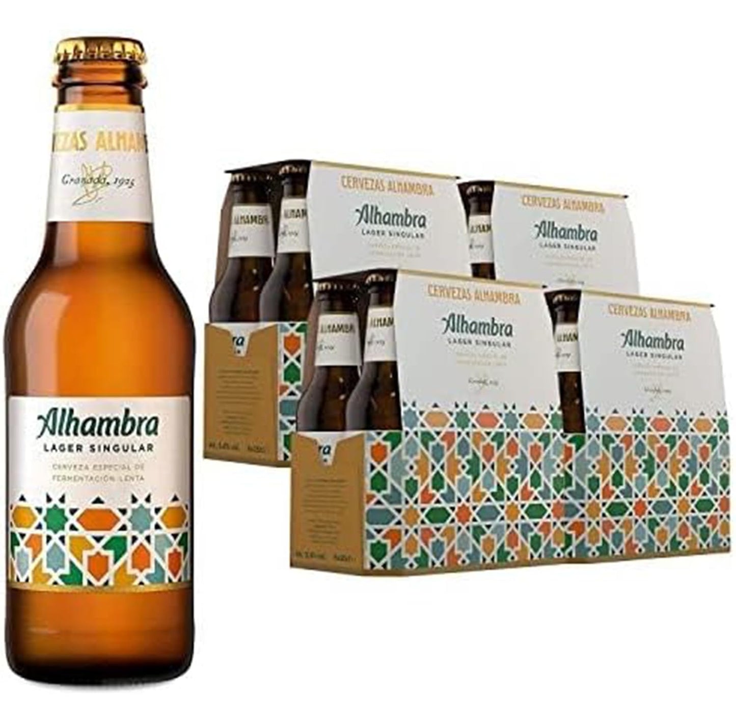 Alhambra Lager Singular Pack 24 Botellines x 25 cl