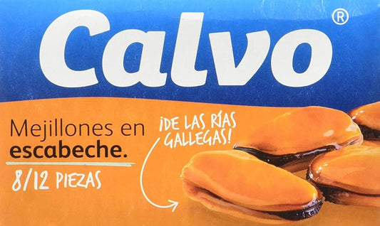 Calvo Pickled Mussels 115g