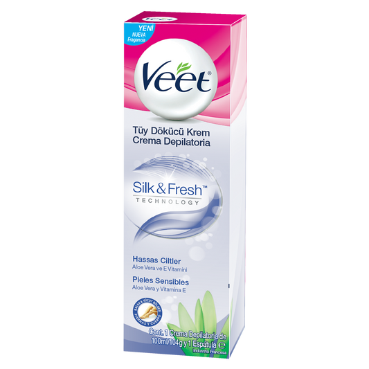 Veet Haarentfernungscreme für empfindliche Haut, 200 ml