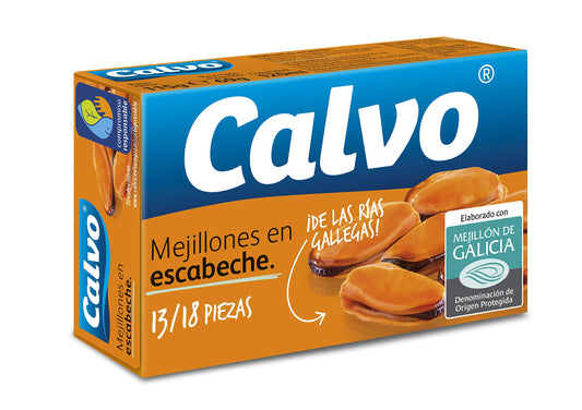 Calvo Pickled Mussels 115g