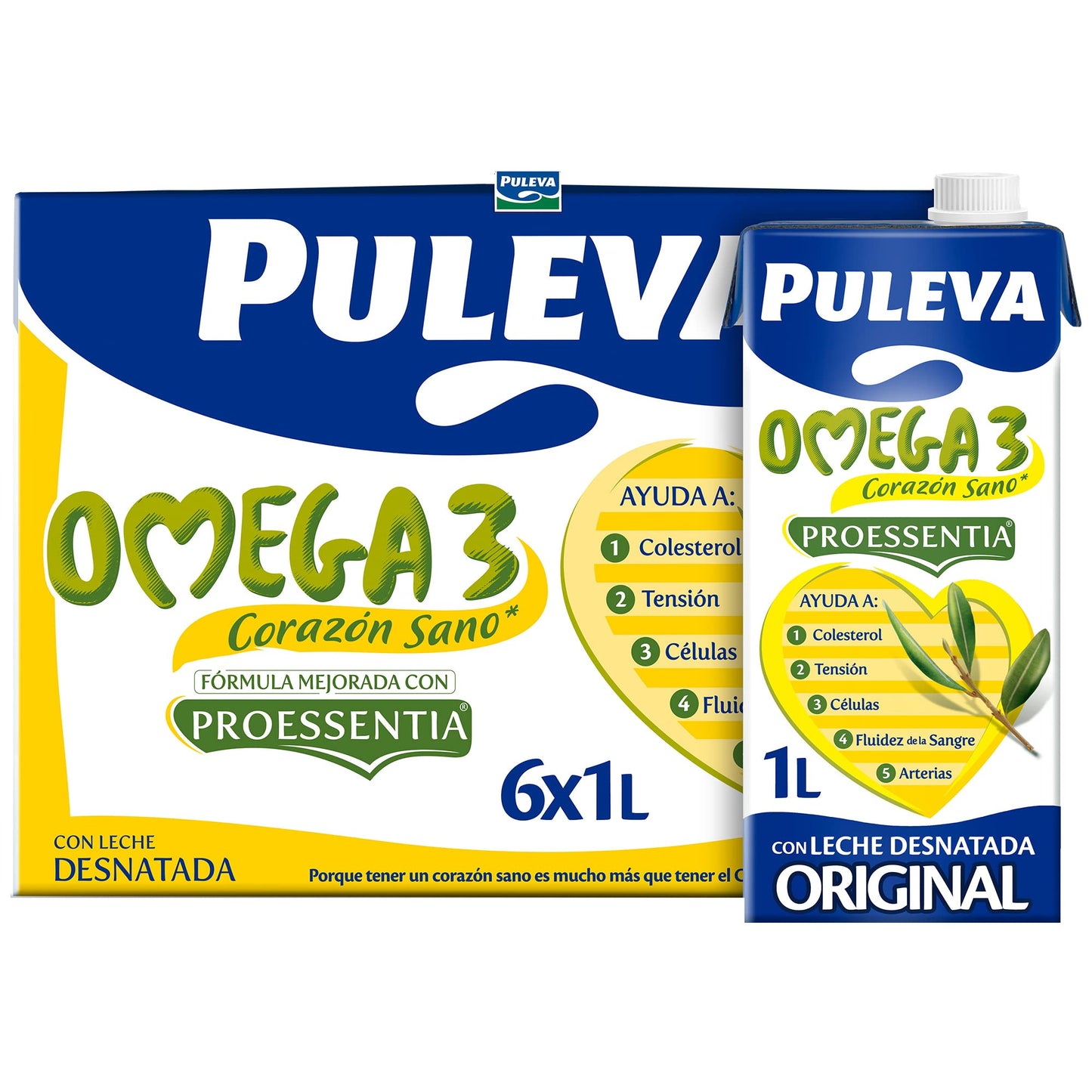 Leche Puleva Omega 3 - 6x1L