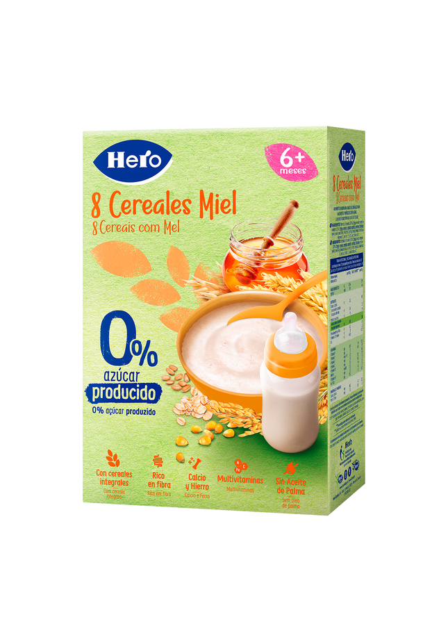 8 Getreidebrei mit Honig Hero 340gr