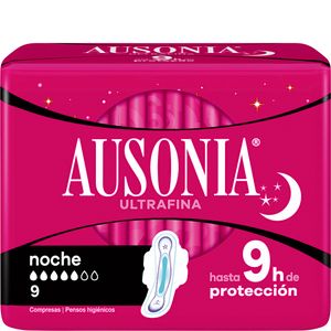 Compresas con alas Ausonia Noche 9 un