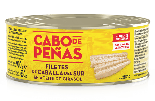 Caballa Cabo de Peñas en aceite de Girasol 900gr