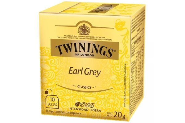 Té Twinings Earl Grey o English Breakfast x 10