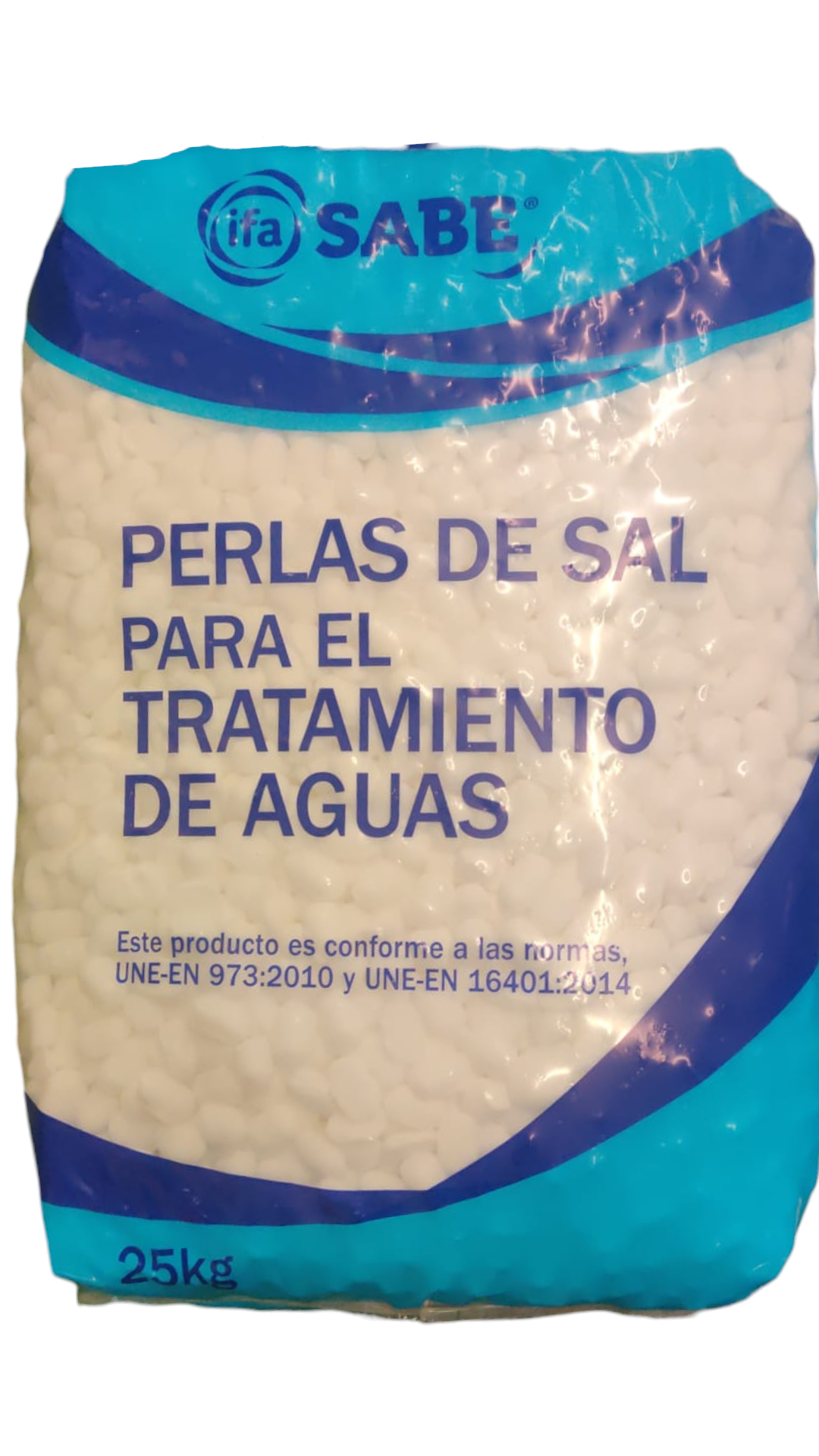 Perlas de sal de tratamiento de aguas x 25 kg