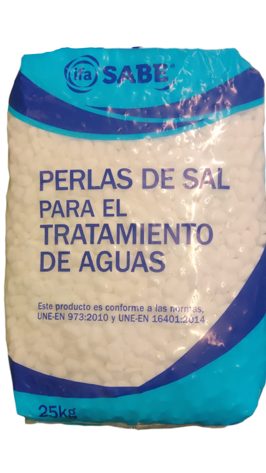 Perlas de sal de tratamiento de aguas x 25 kg