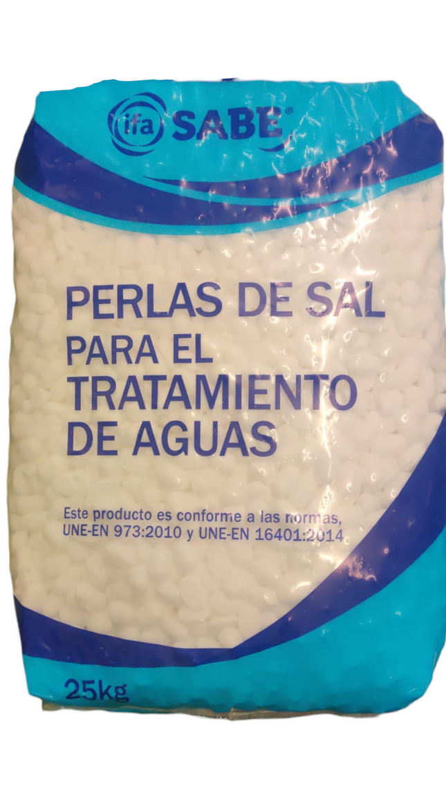 Water treatment salt pearls x 25 kg