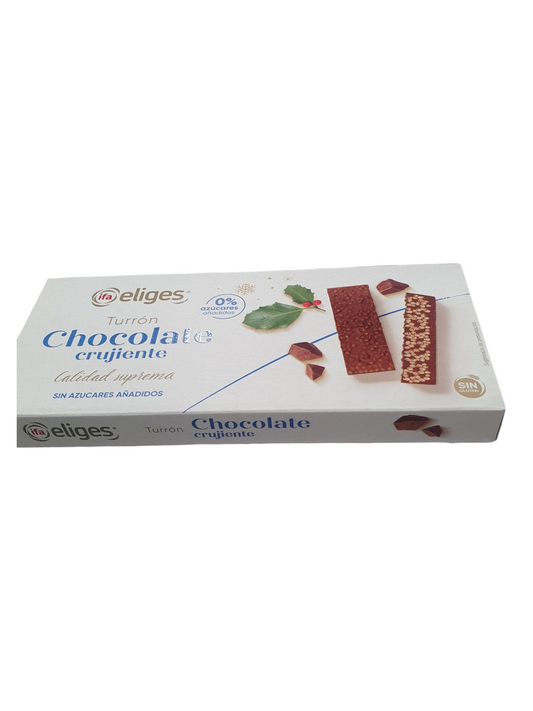 Turron Chocolate Crujiente S/Azucar Ifa Eliges 200g