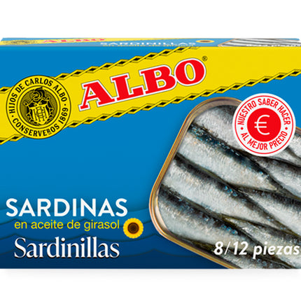 Sardinillas Albo in Sonnenblumenöl 105g