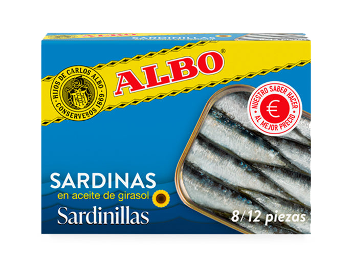 Sardinillas Albo en aceite de girasol 105g