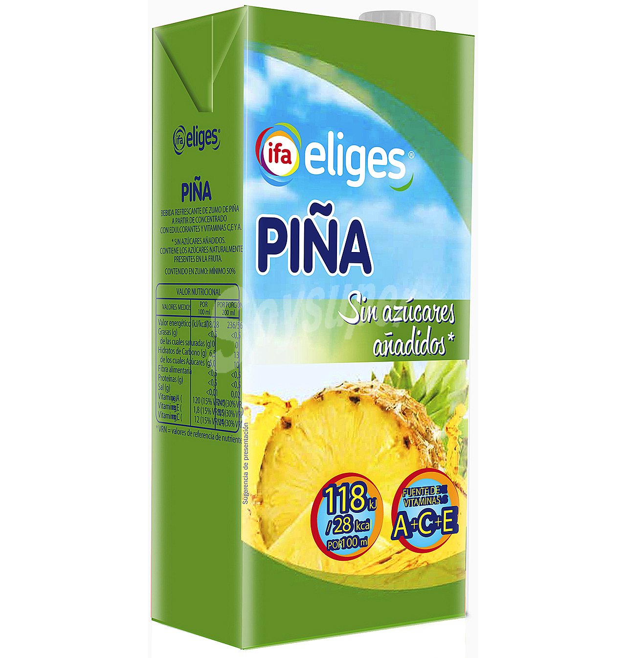 Ifa Pineapple Juice Liter Pack 12