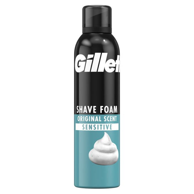 Gillette Classic Rasierschaum für empfindliche Haut 200 ml