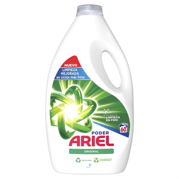 Detergente liquido Ariel original 60 dosis