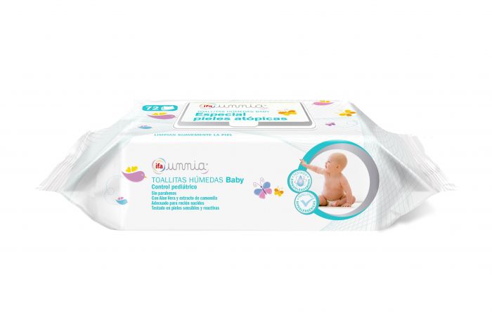 Ifa unnia atopic skin baby wet wipes 72 units