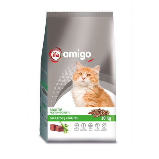 Comida gato carne vegetal ifa amigo 10kg