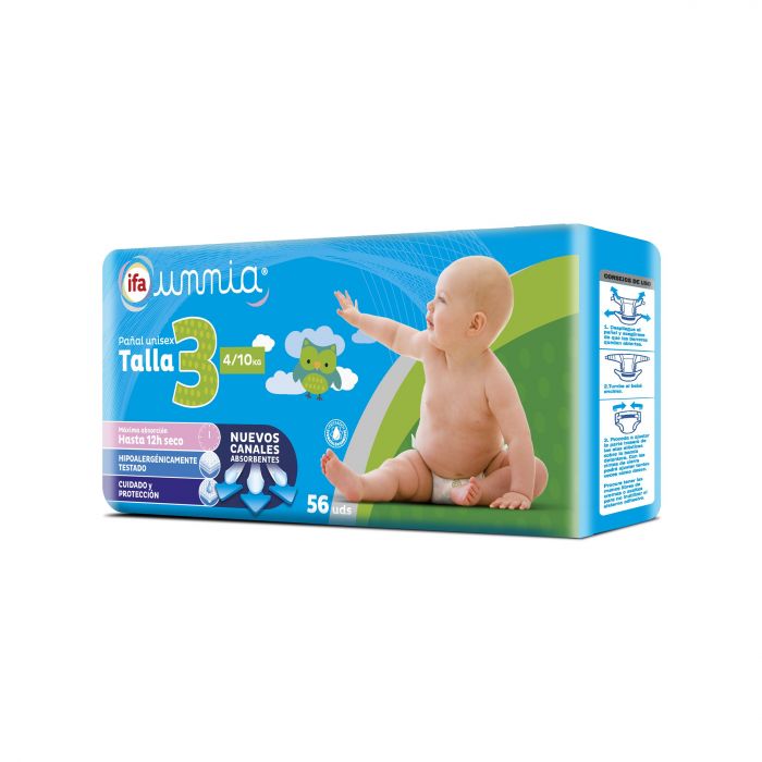 Ifa Nappies Size 3 - 4kg to 10kg x 56un