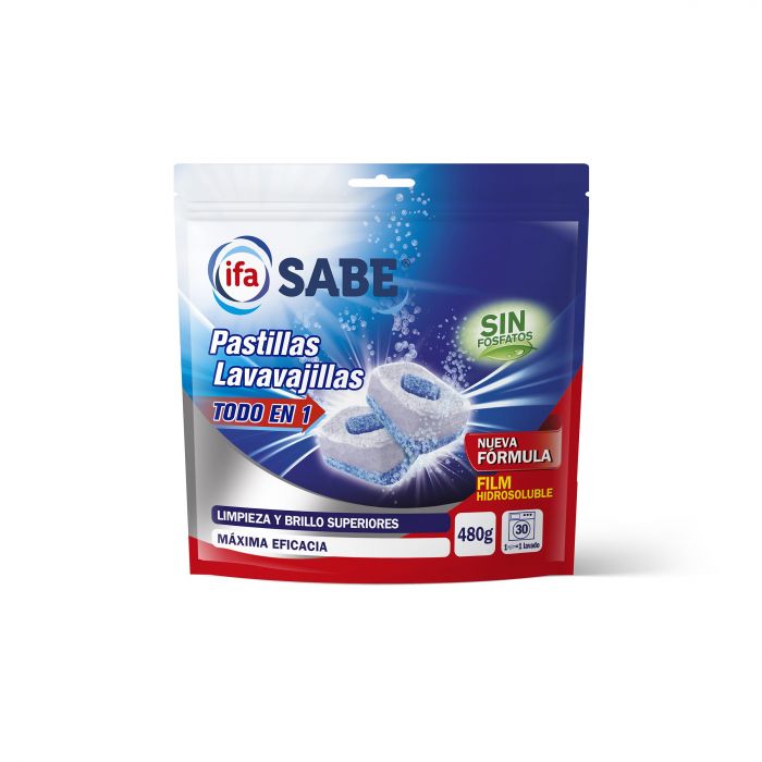 Dishwasher machine tablet all in 1 ifa Sabe 30 doses