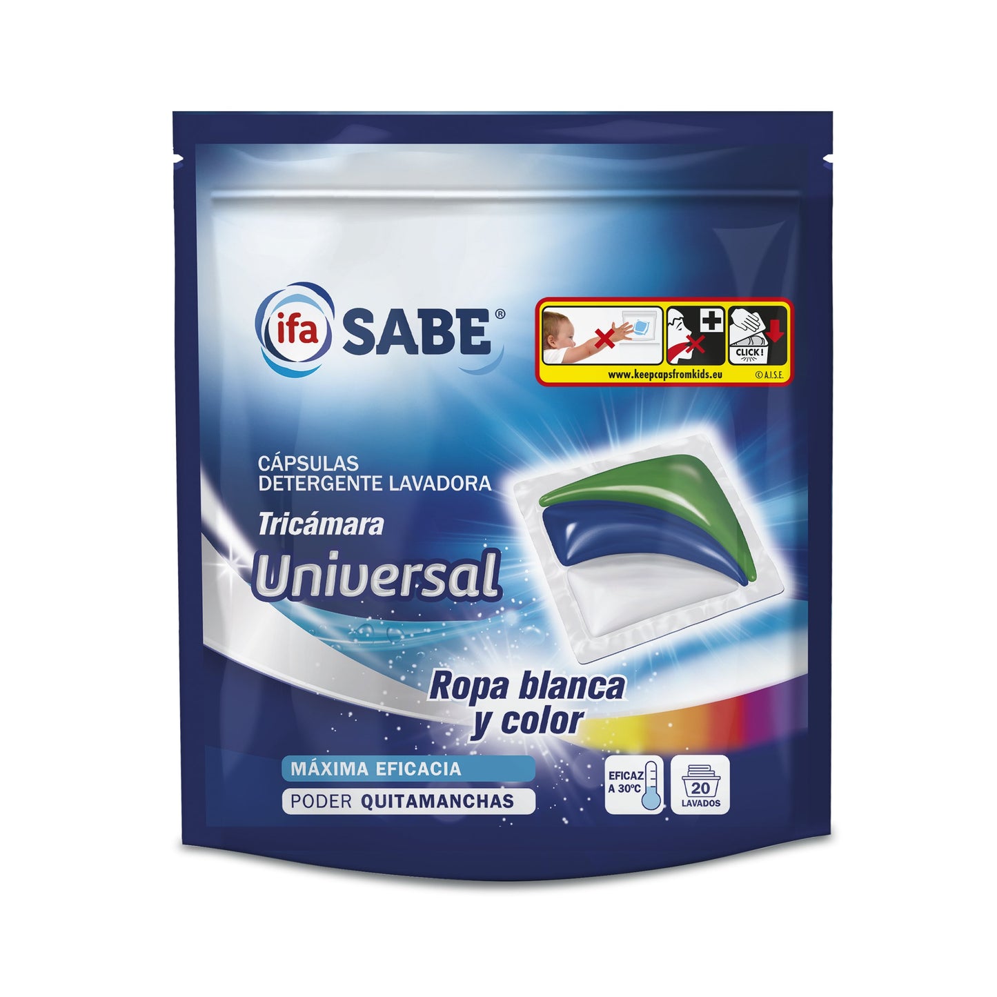 Detergente tricamara universal ifa sabe cap 20 dosis