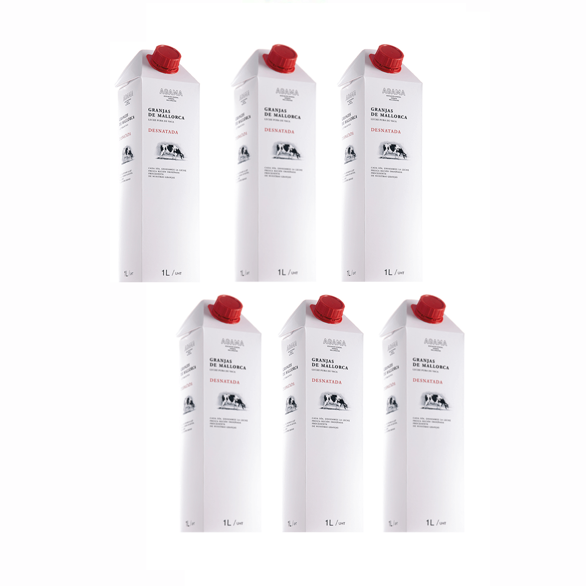 Milk Agama Mallorca Skimmed Milk 6x1 L Pack