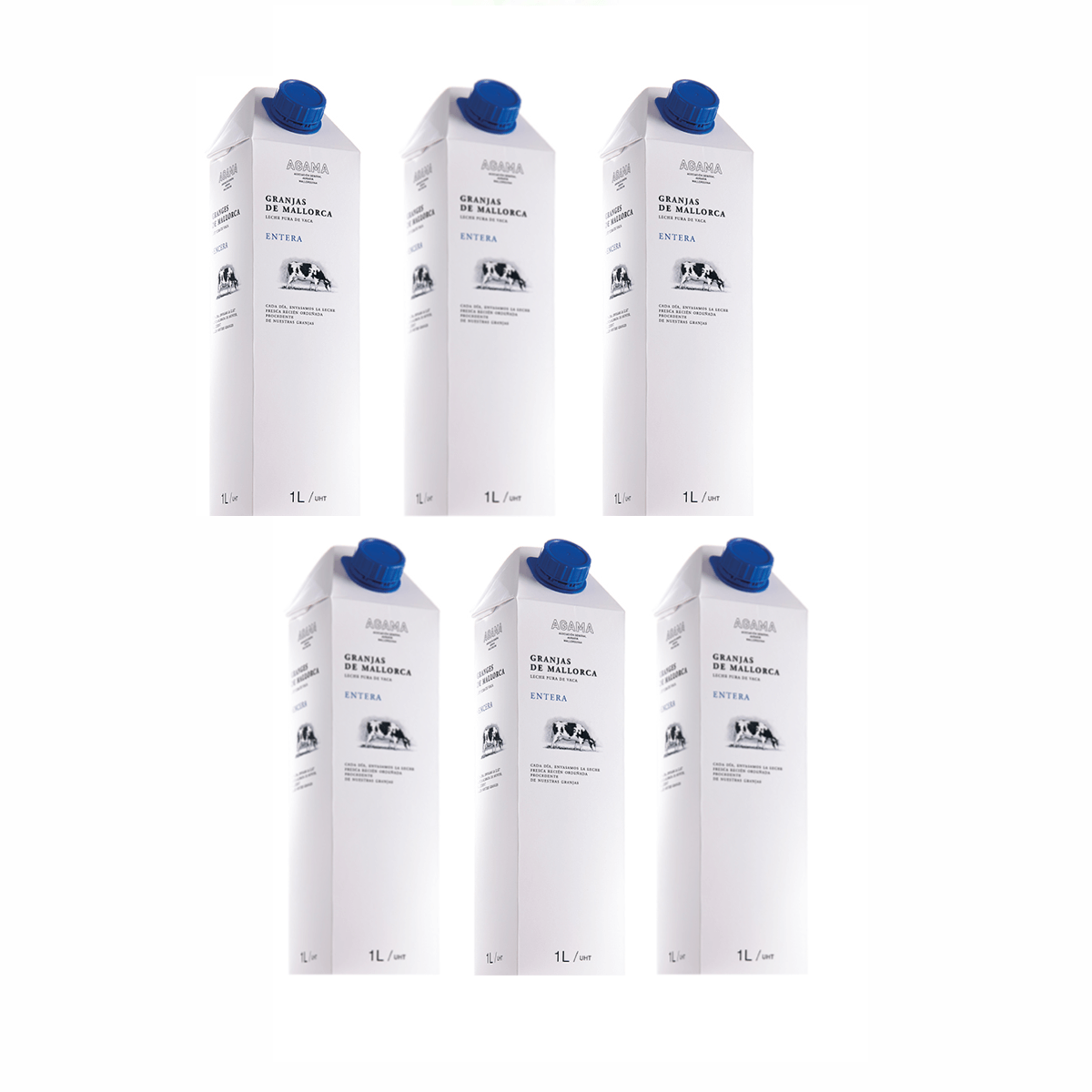 Ganze Agama Mallorca Milch 6x1 L Packung