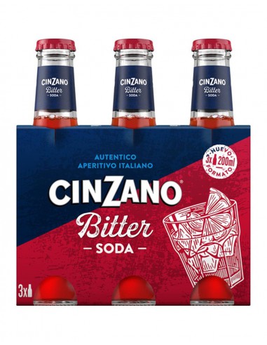 Bitter Cinzano Packung mit 3 Einheiten 20 cl.