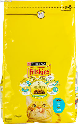 Purina Friskies Pescado alimento para Gato Adulto 1.5kg