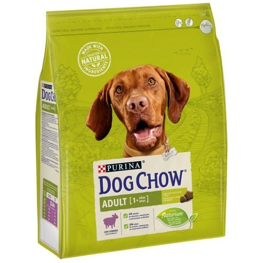 Tiernahrung Dog Chow Erwachsenenfutter mit Lamm für Hunde 2,5 kg